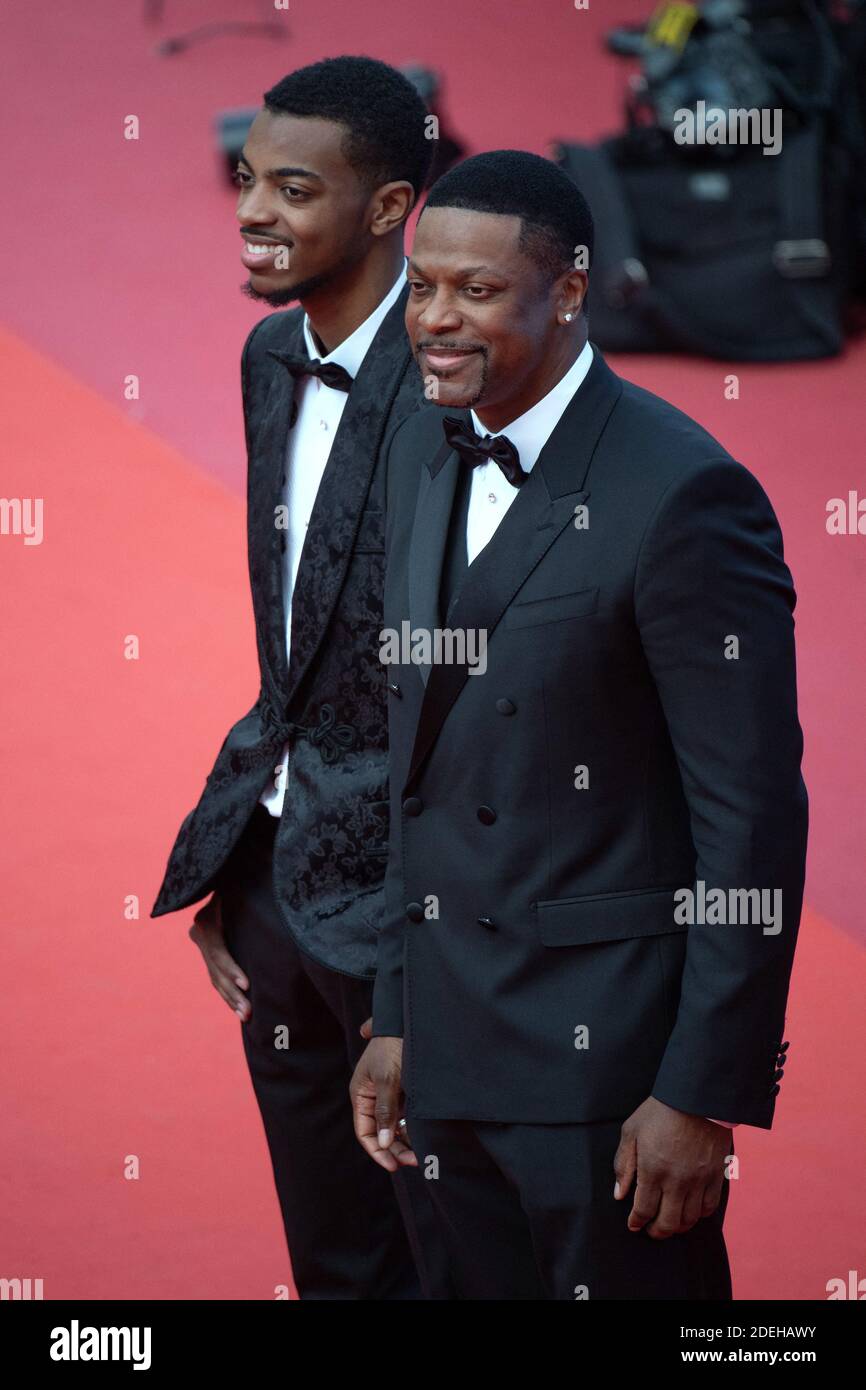 Chris Tucker and his son Destin Christopher Tucker attending the Once