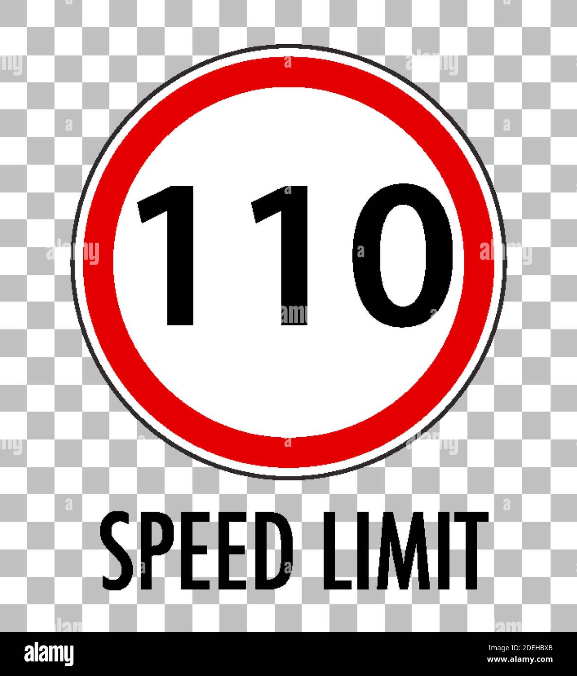 Red traffic sign on transparent background illustration Stock Vector ...