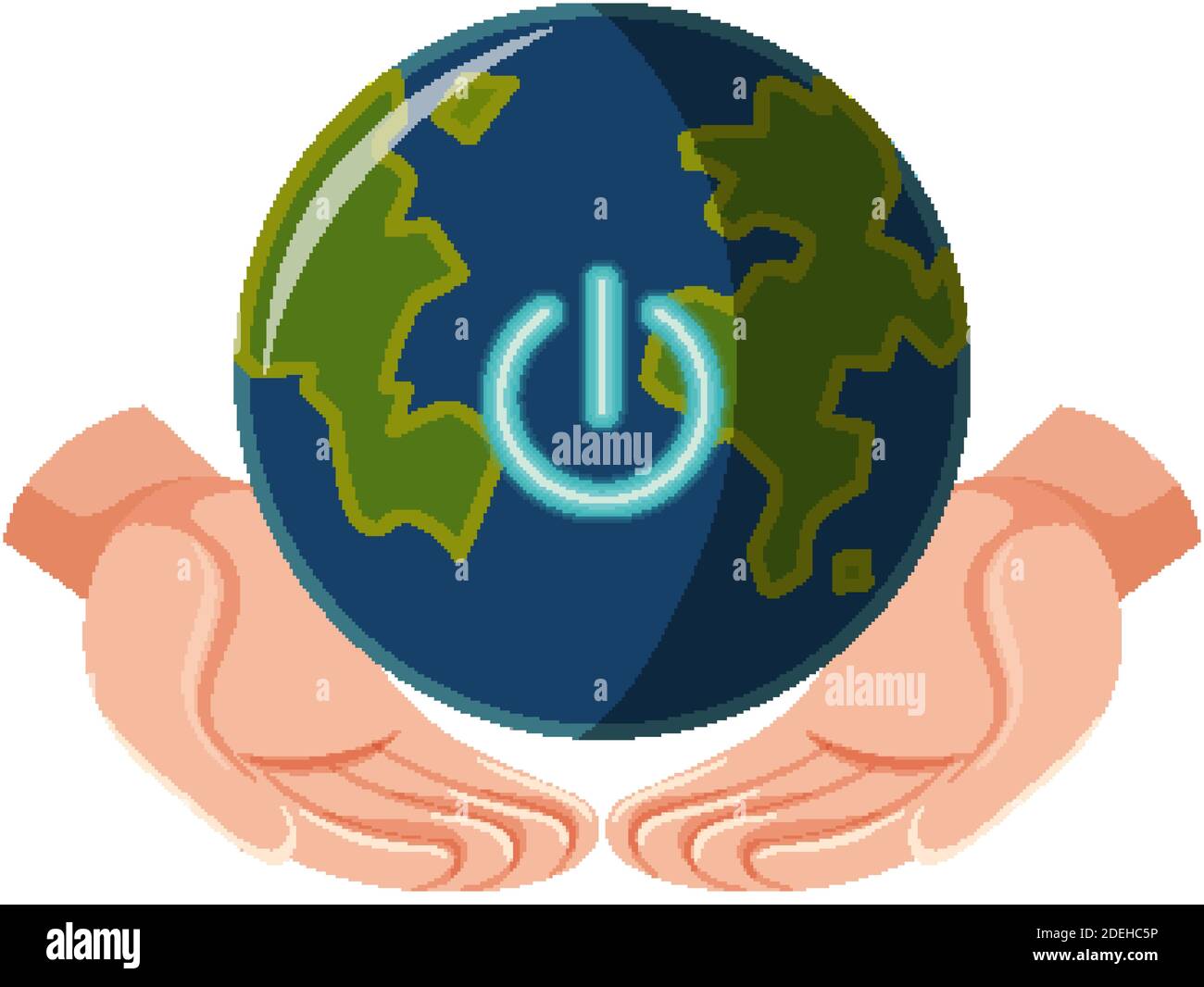 Earth Hour campaign logo or icon turn off your lights for our 60
