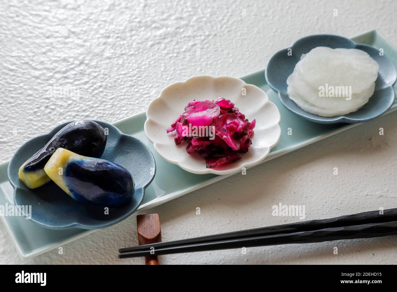 Japanese Pickled Vegetables Stock Photo Alamy