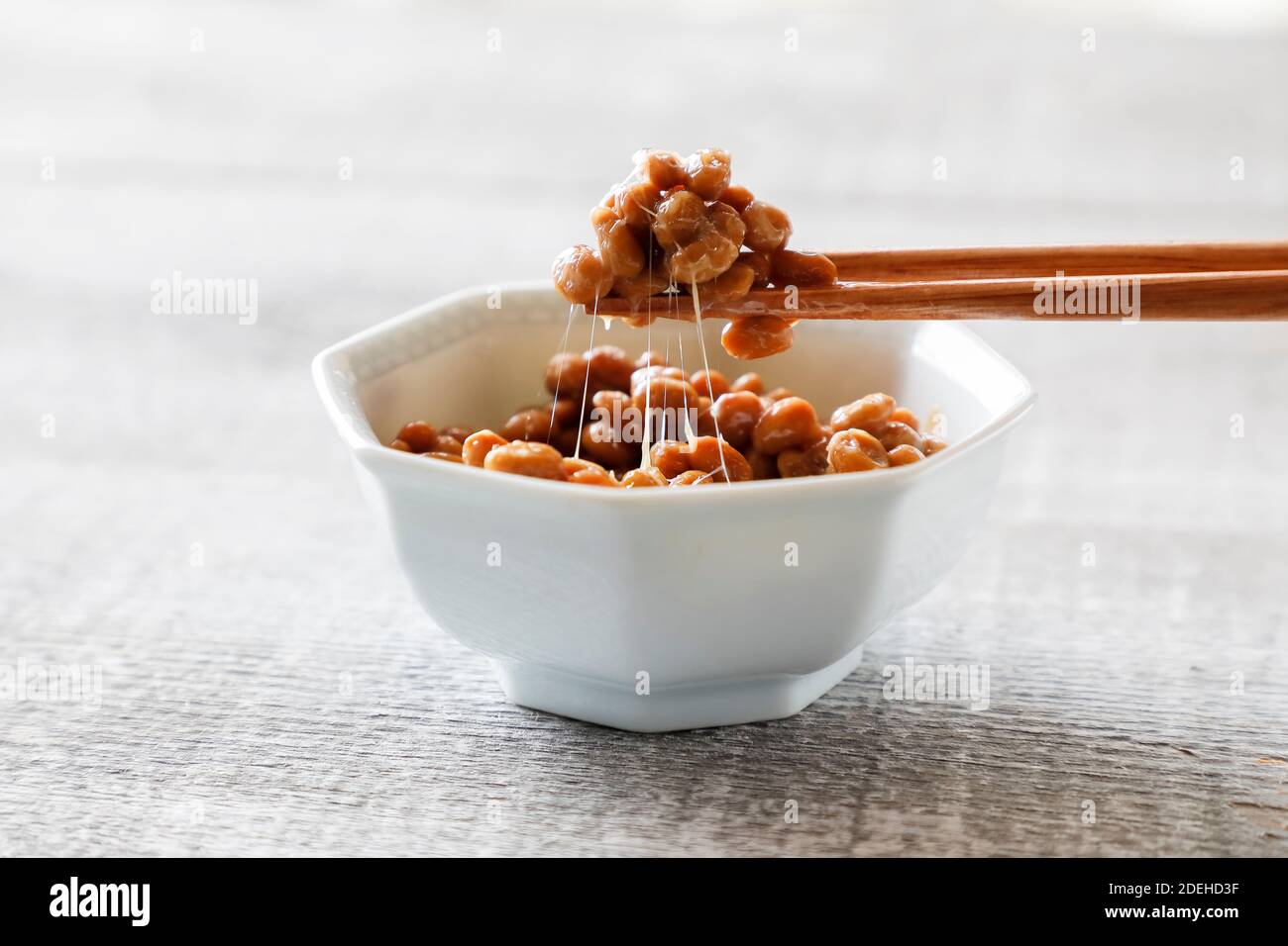 Natto (Fermented Soybeans), Japanese Food Stock Photo Alamy