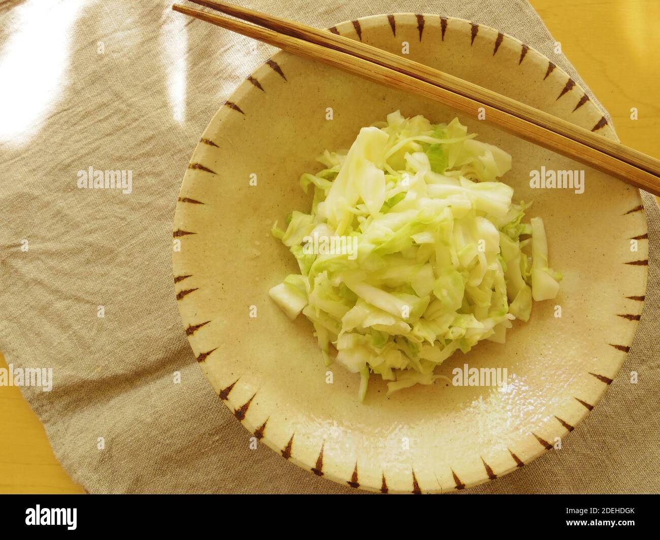 Vinegar Pickled Cabbage Stock Photo Alamy