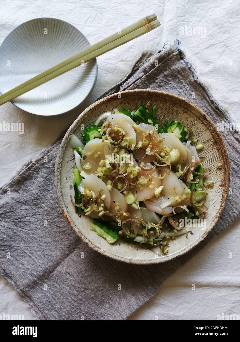 Marinated Scallop and Japanese Ginger Stock Photo Alamy