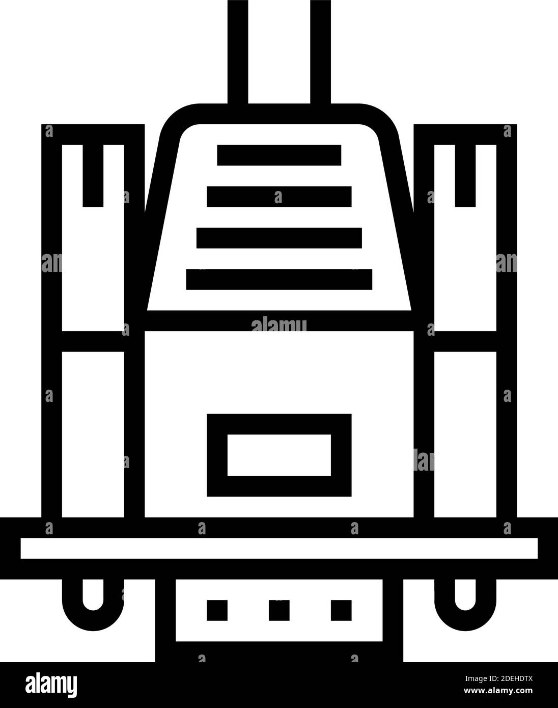 vga computer monitor cable line icon vector illustration Stock Vector Image & Art Alamy