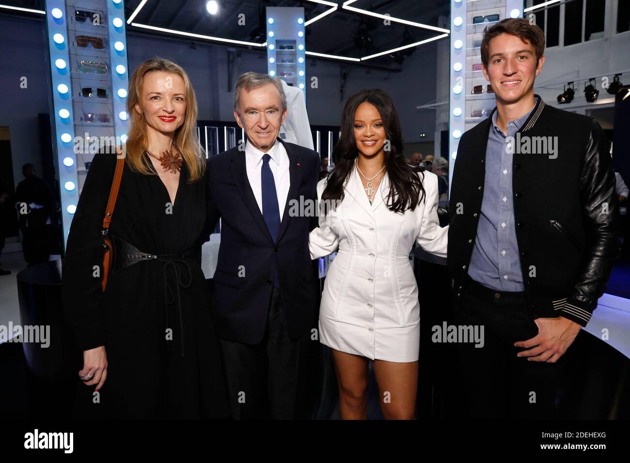 Handout - Rihanna, Delphine Arnault, Bernard Arnault and Alexandre