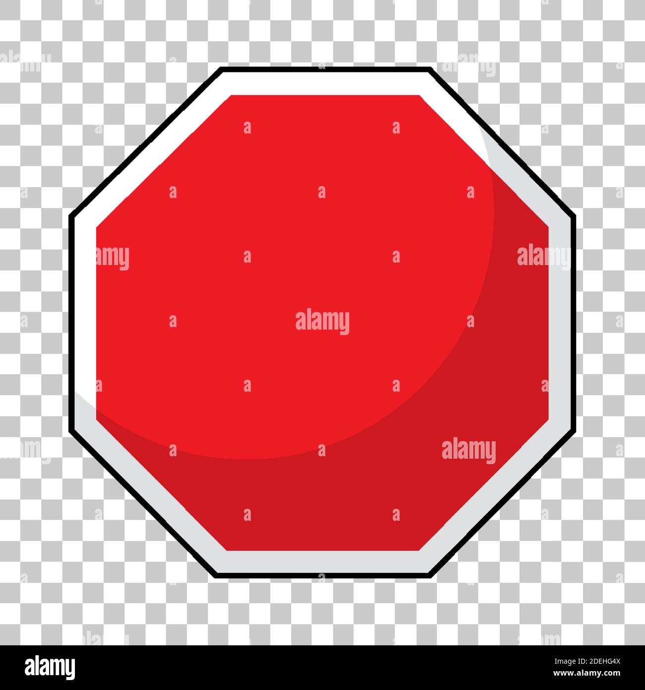Empty red traffic banner on transparent background illustration Stock ...