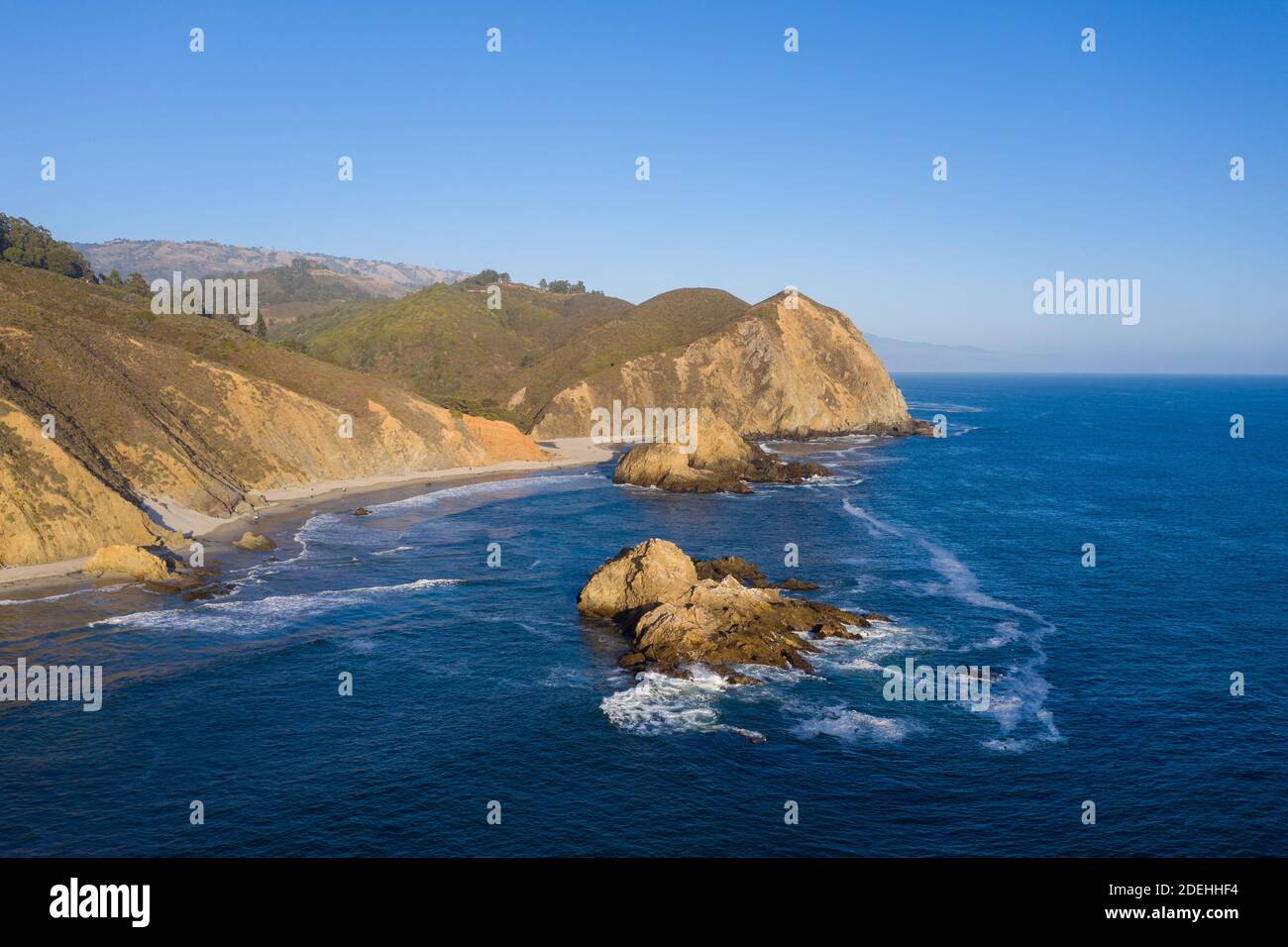 Pfeiffer Beach along Pfeiffer State Park in Big Sur, California Stock ...