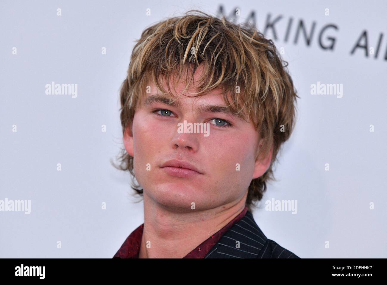 Jordan Barrett attends the amfAR Cannes Gala 2019 at Hotel du Cap-Eden-Roc  on May 23, 2019 in Cap d'Antibes, France. Photo by Lionel  Hahn/ABACAPRESS.COM Stock Photo - Alamy
