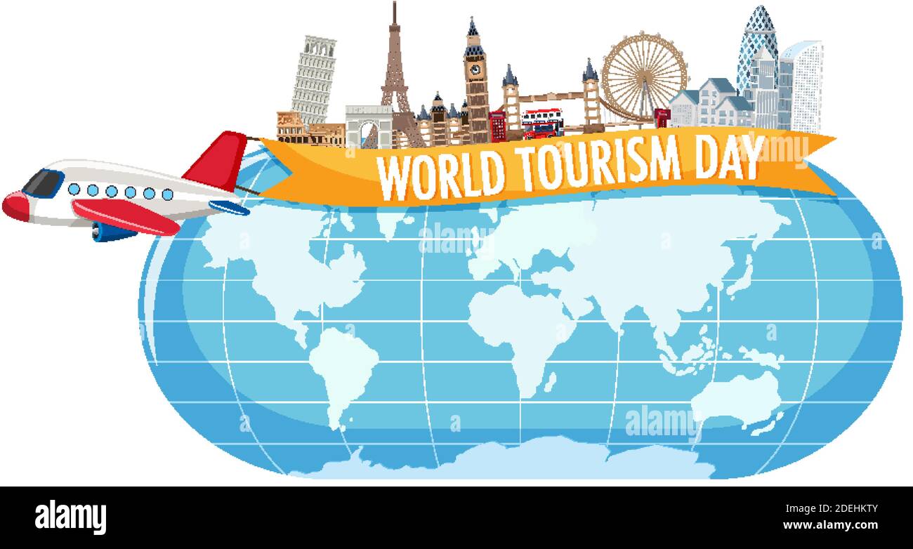 World tourism day symbol illustration Stock Vector Image & Art - Alamy