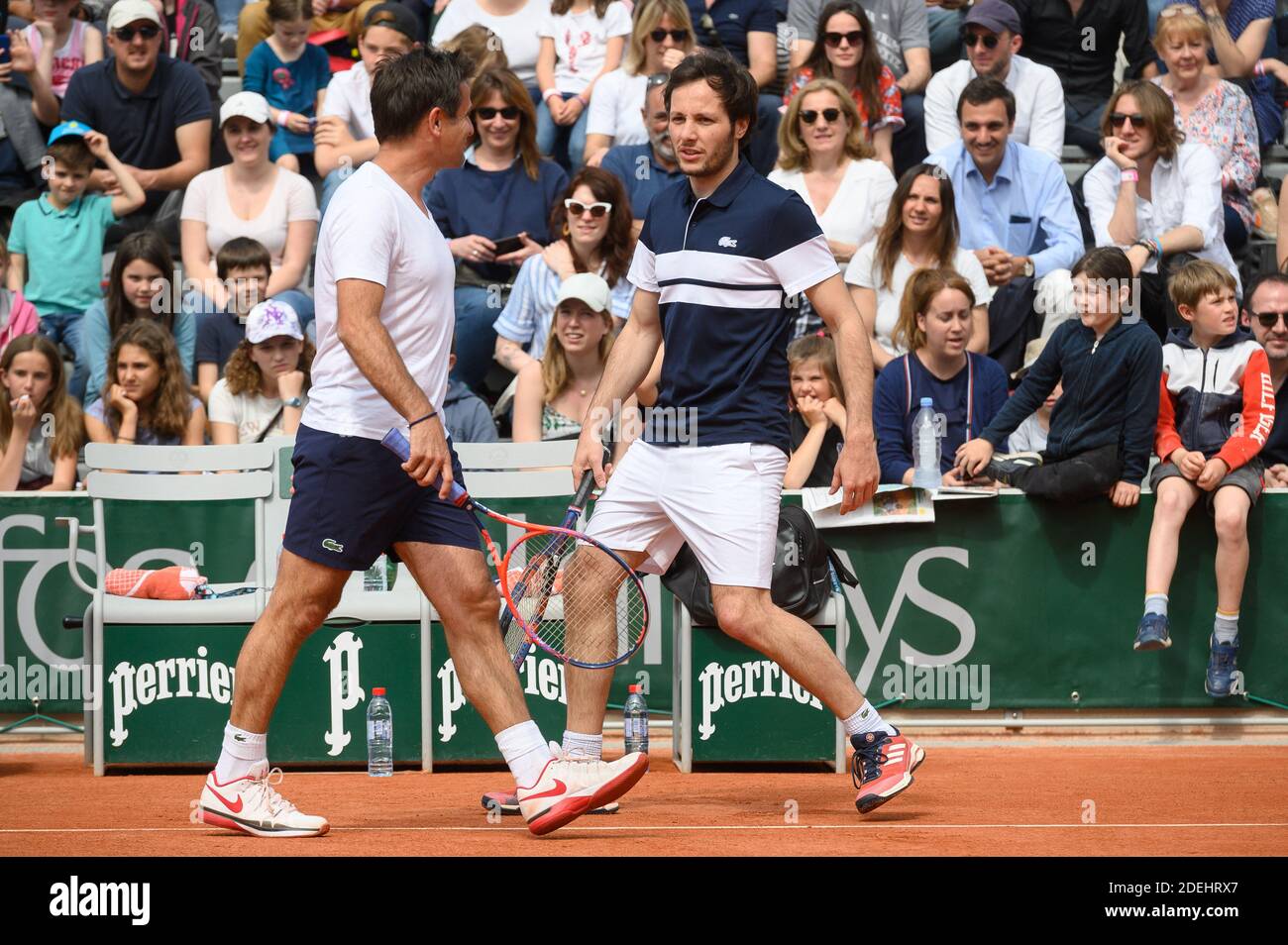 Vianney and Fabrice Santoro participates in the tournament of double