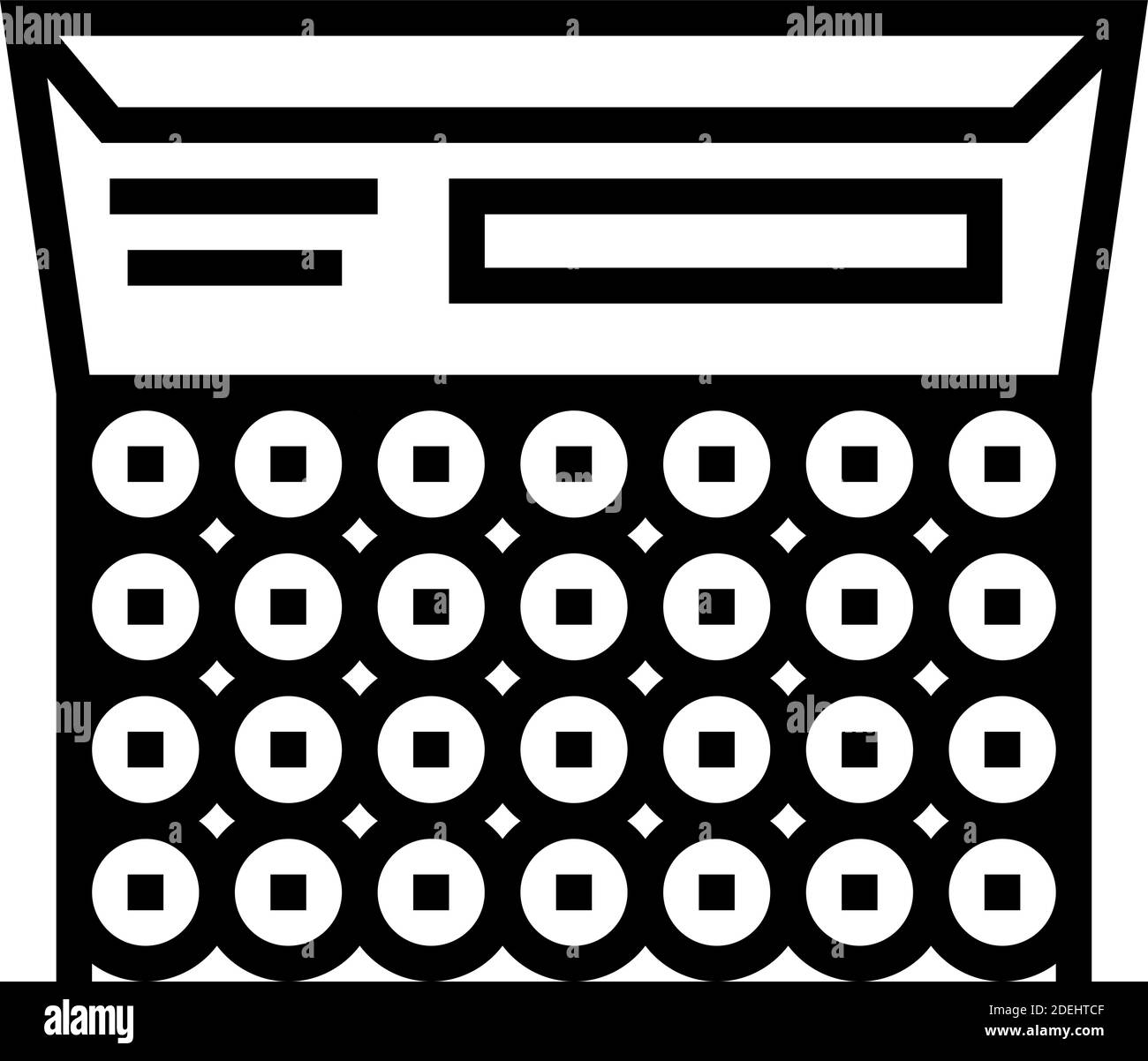 bullet box line icon vector illustration Stock Vector Image & Art Alamy