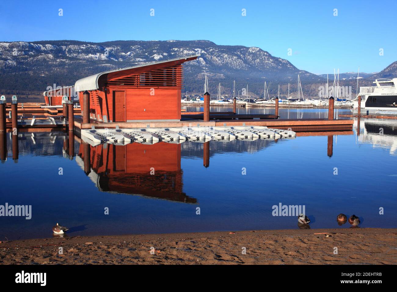 Lake mirroring Stock Photo