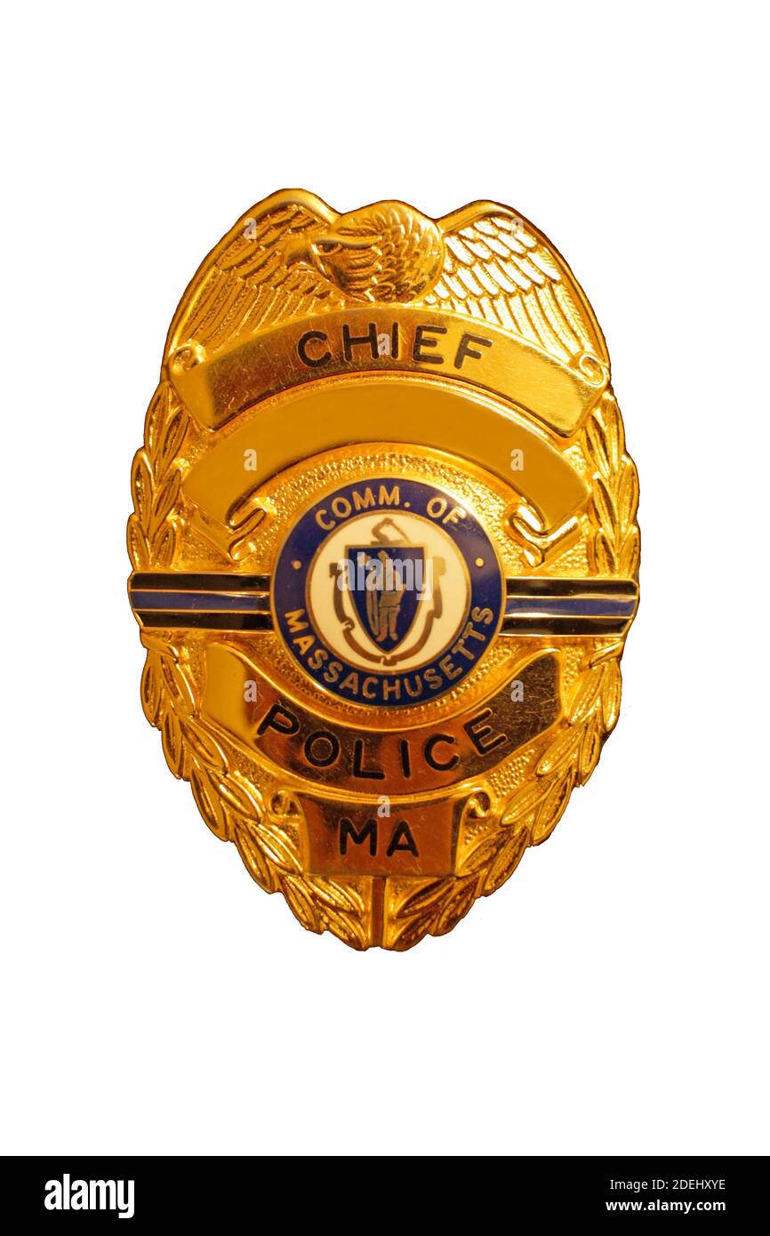 US Chief of Police badge Stock Photo