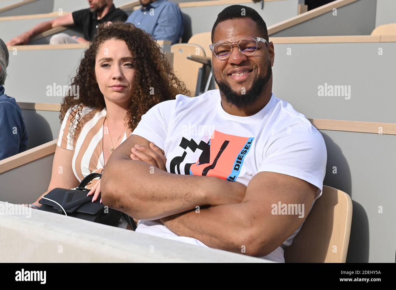 Ndamukong Suh of the Los Angeles Rams attends the 2019 French Tennis Open -  Day Two at Roland Garros on May 27, 2019 in Paris, France. Photo by Laurent  Zabulon / ABACAPRESS.COM Stock Photo - Alamy