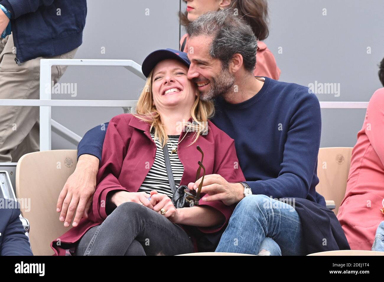 Charlie Bruneau et Jean-Baptiste Pouilloux attend the 2019 French Tennis  Open - Day Five at Roland Garros on May 30, 2019 in Paris, France. Photo by  Laurent Zabulon/ABACAPRESS.COM Stock Photo - Alamy