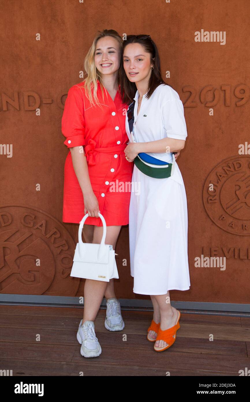 Chloe Jouannet and Lola Le Lann in Village during French Tennis Open at