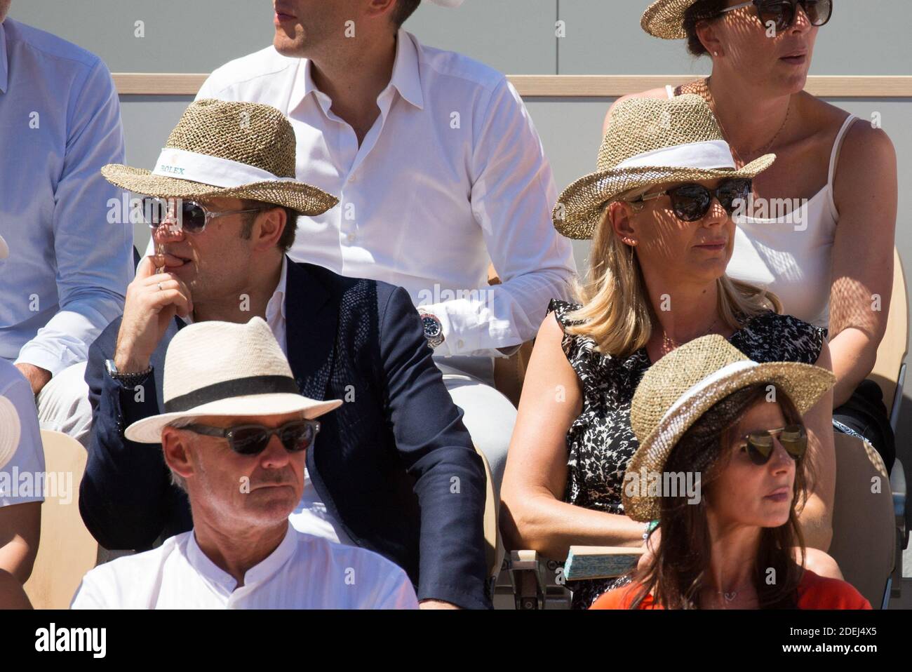 Renaud Capuçon and Laurence Ferrari in stands during French Tennis Open at  Roland-Garros arena on June 02, 2019 in Paris, France. Photo by Nasser  Berzane/ABACAPRESS.COM Stock Photo - Alamy