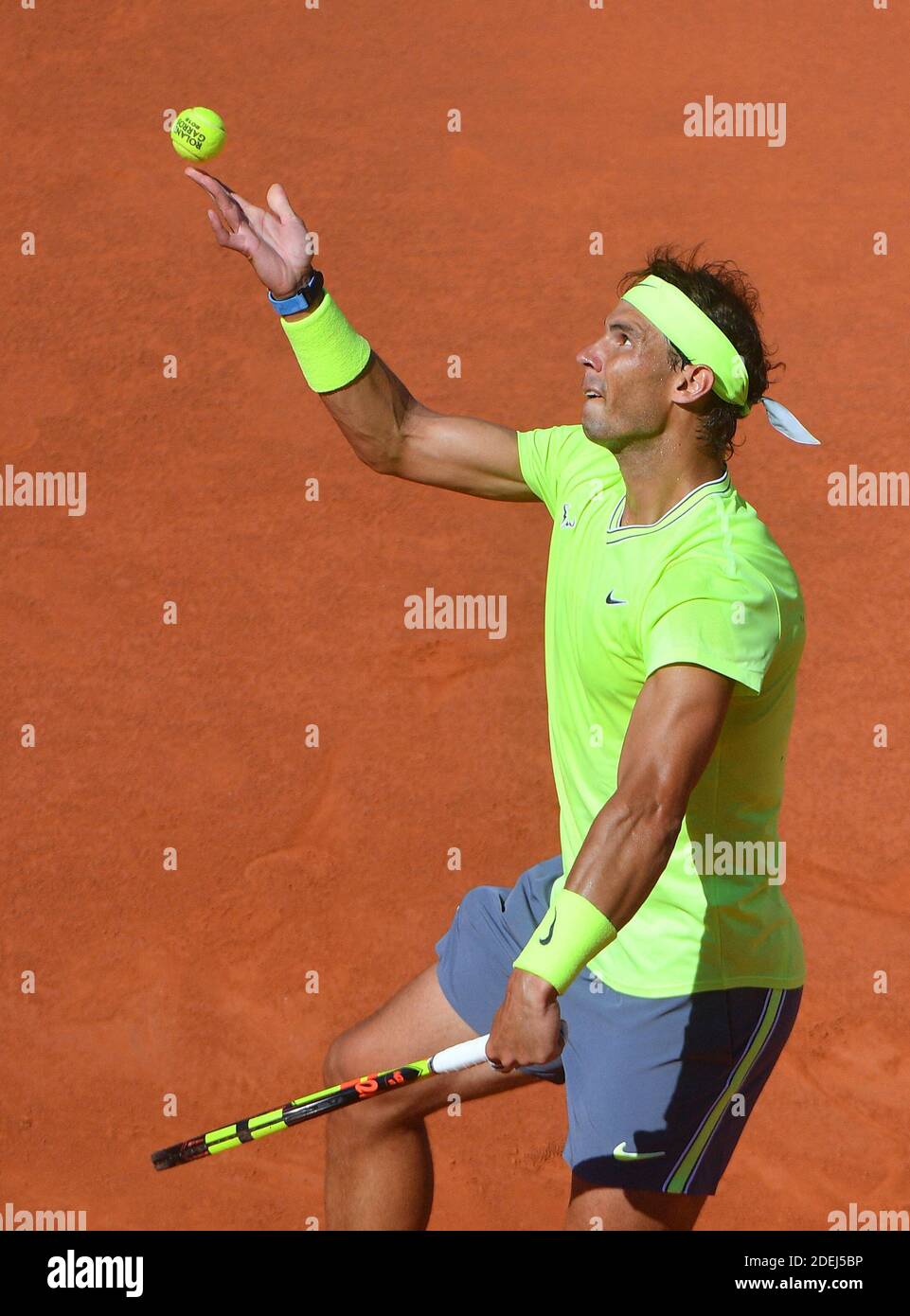 Spain's Rafael Nadal playing in the1/8 of final of the 2019 BNP Paribas