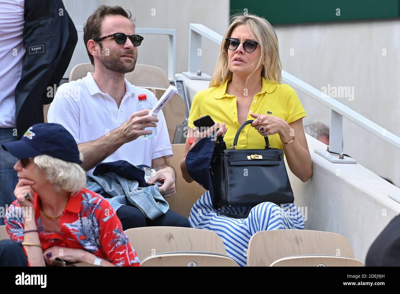 Carine Galli attends the 2019 French Tennis Open - Day Ten in Roland ...