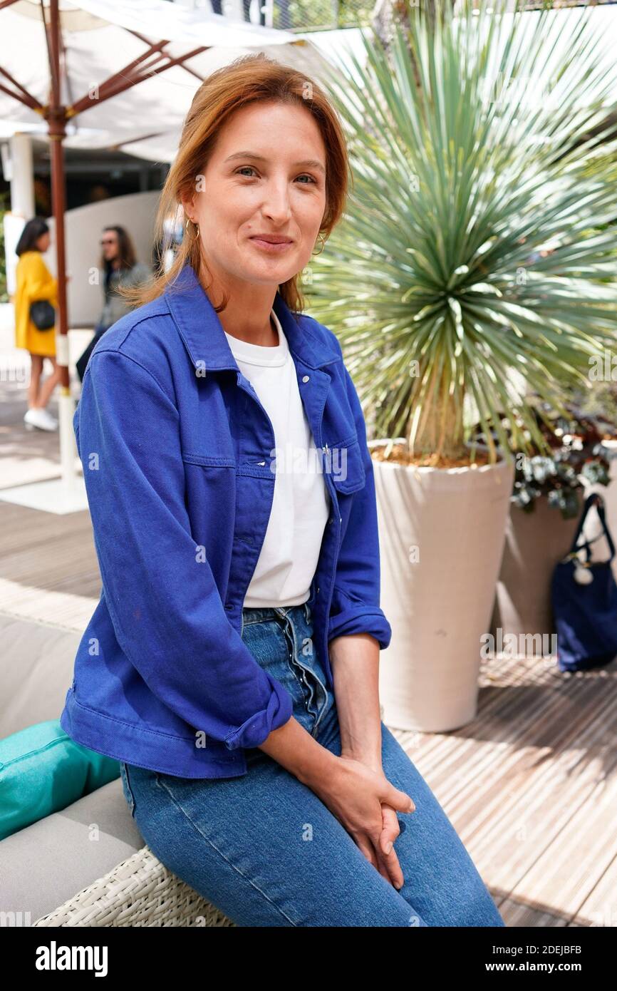 Julia Piaton in Village during French Tennis Open at Roland-Garros