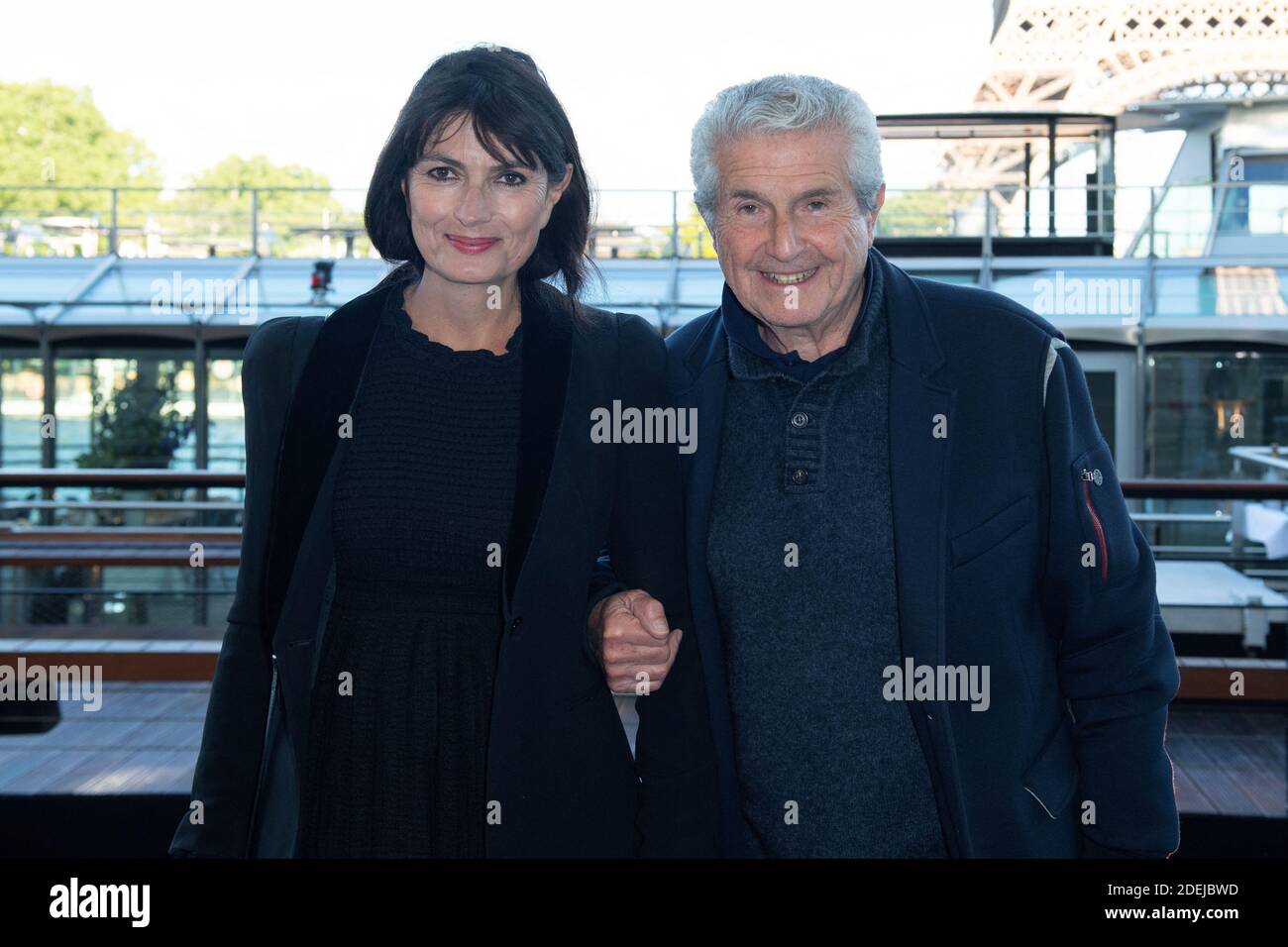 Director Claude Lelouch and wife Valerie Perrin attend the preview of the  exhibition Lumiere ! Le Cinema Invente held at the Grand Palais in Paris,  France, March 26, 2015. Photo by Nicolas