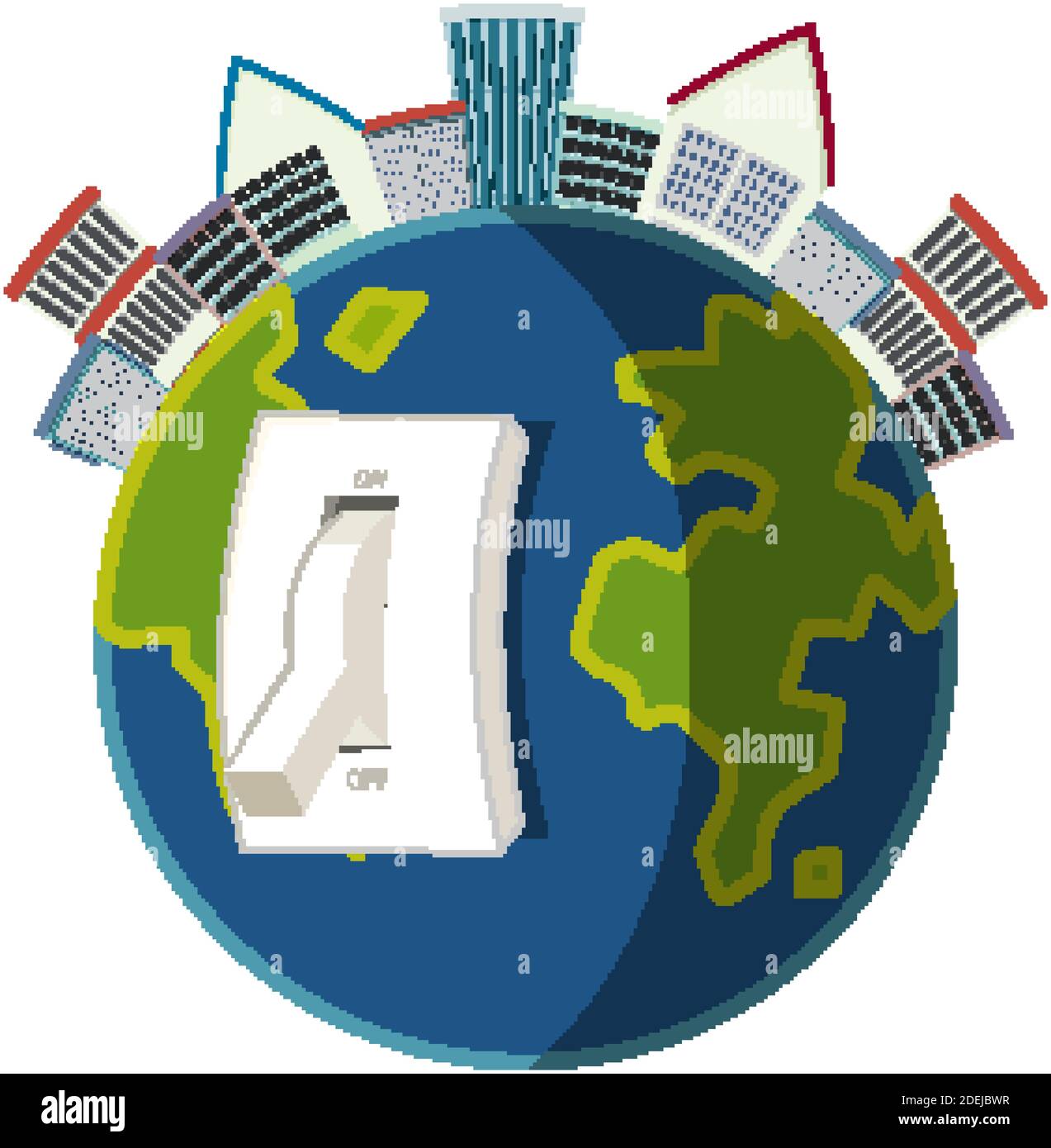 Earth Hour campaign logo or icon turn off your lights for our 60