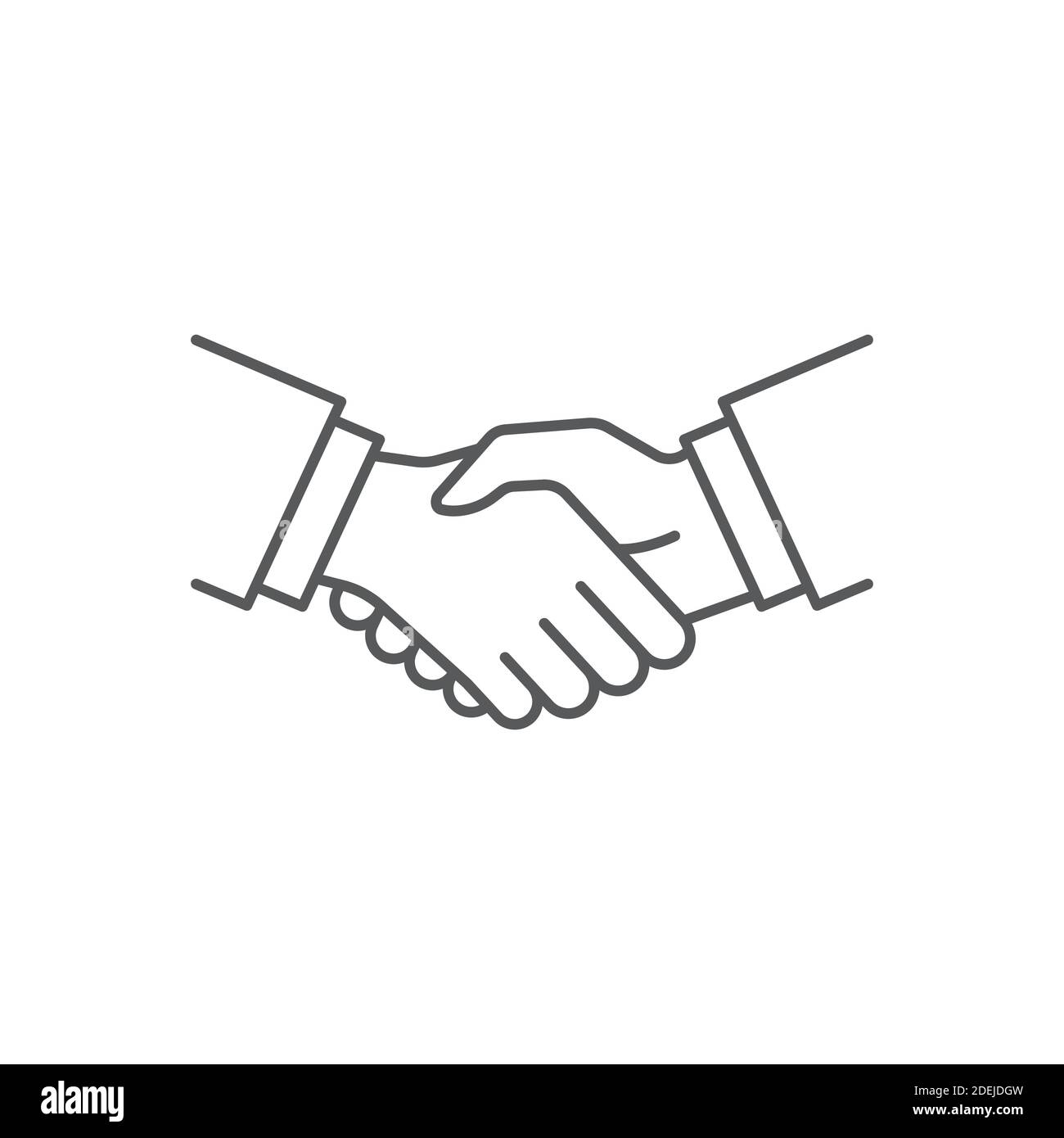 Free Handshake Icon - Download in Colored Outline Style