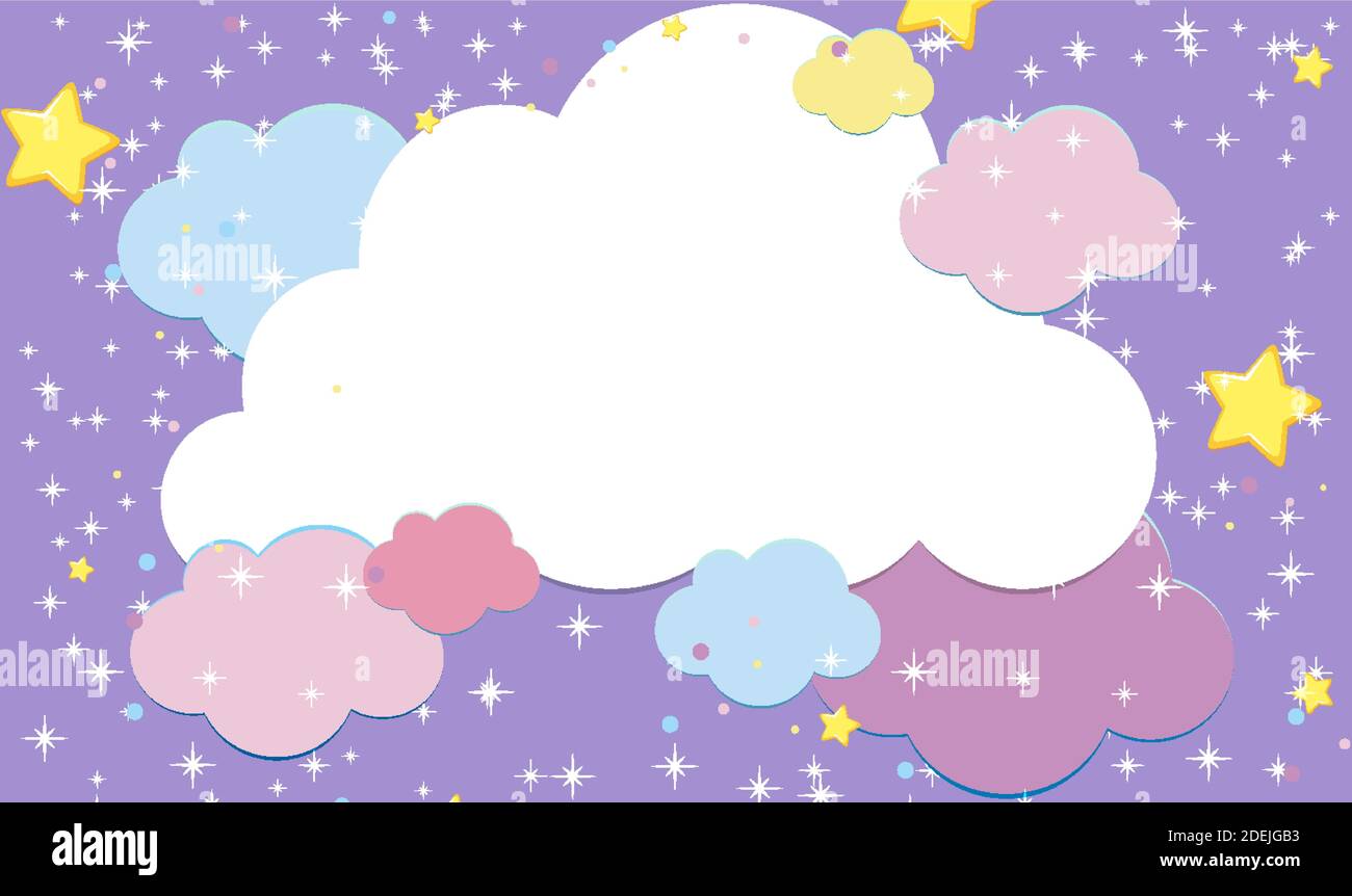 Magic fairy tale pastel sky background illustration Stock Vector Image &  Art - Alamy