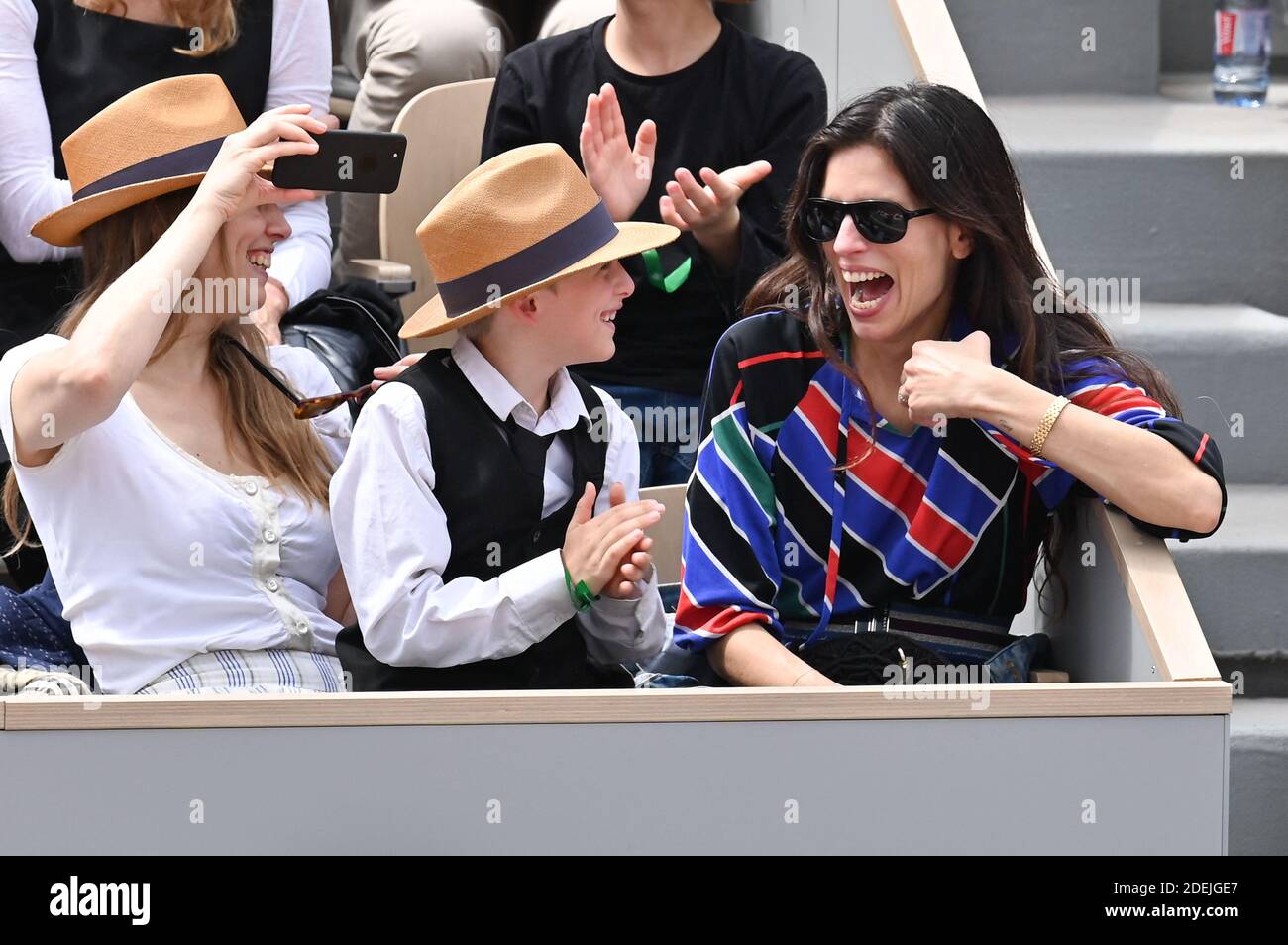 Isild Le Besco and Maiwenn le besco attend the 2019 French Tennis Open - Day Fifteen in Roland Garros on June 9, 2019 in Paris, France. Photo by Laurent Zabulon / ABACAPRESS.COM Stock Photo