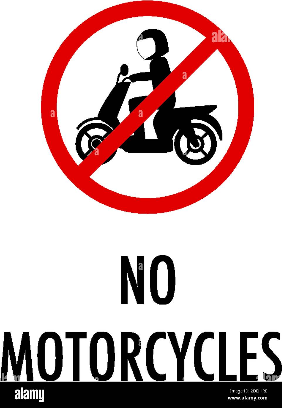 No motorcycles sign Stock Vector Images - Alamy