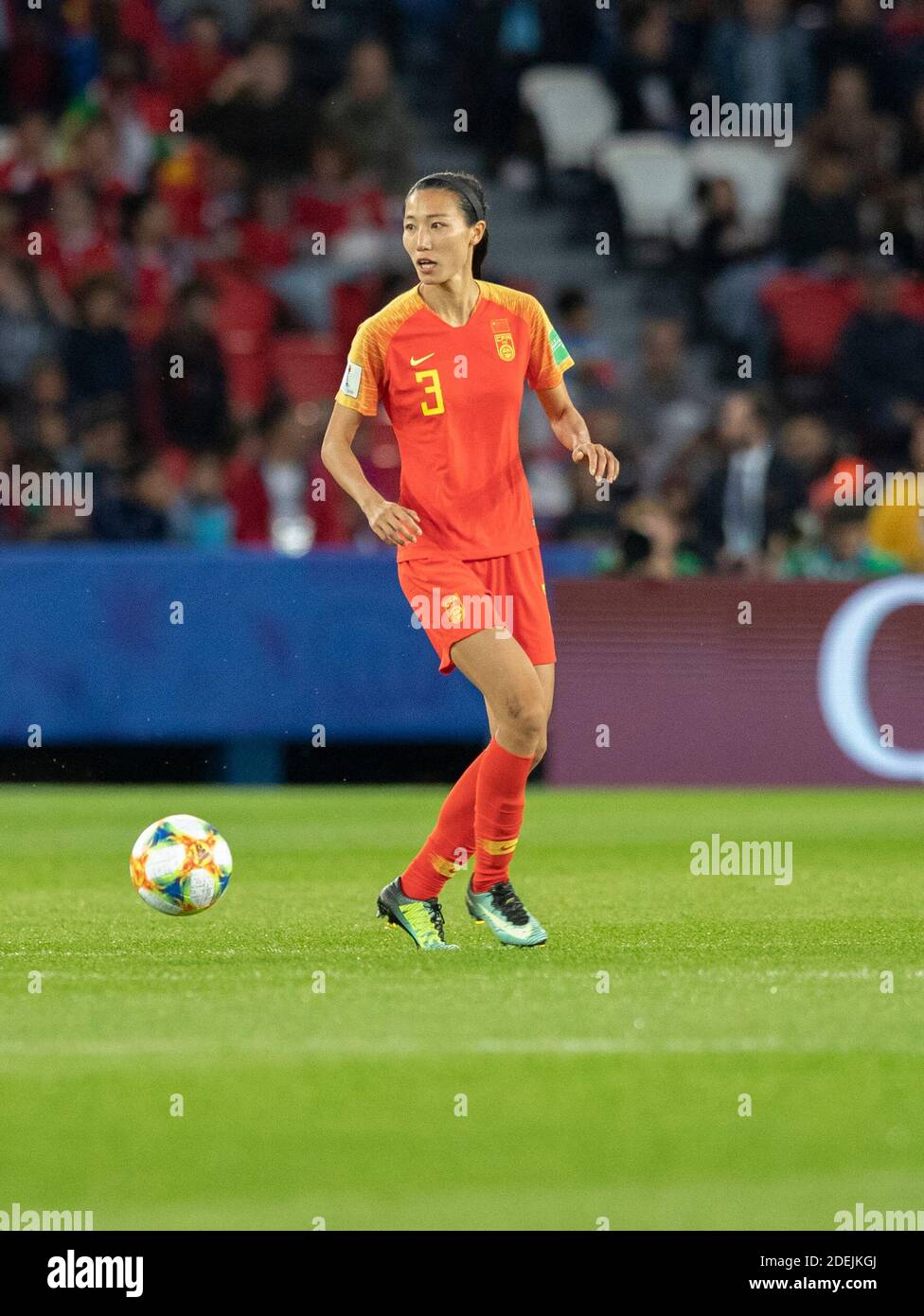 LIN Yuping in action during the match of 2019 FIFA Women's World Cup ...
