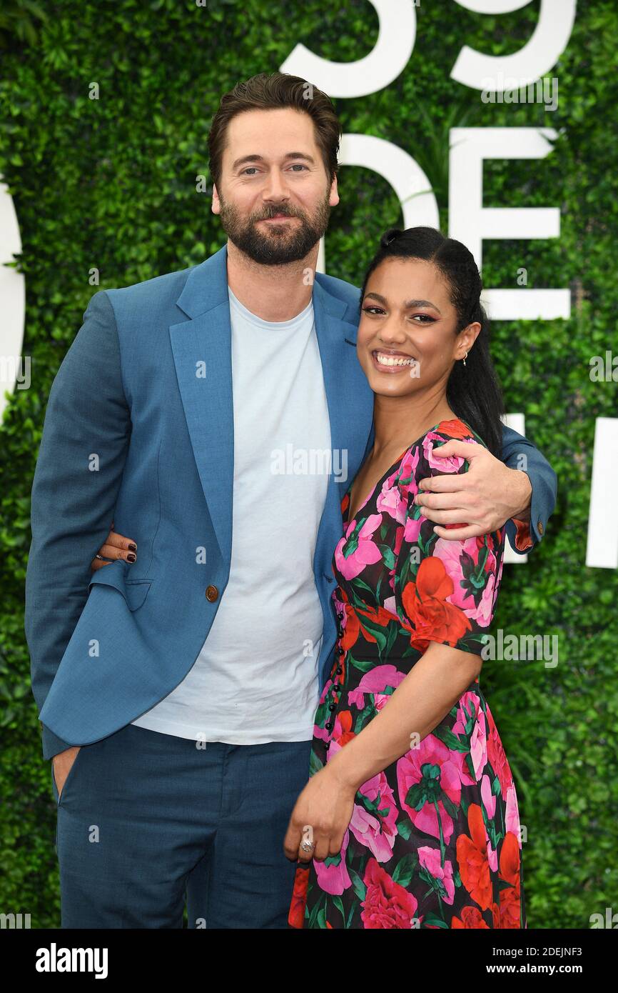 Ryan Eggold and Freema Agyeman from the serie ' New Amsterdam' attend
