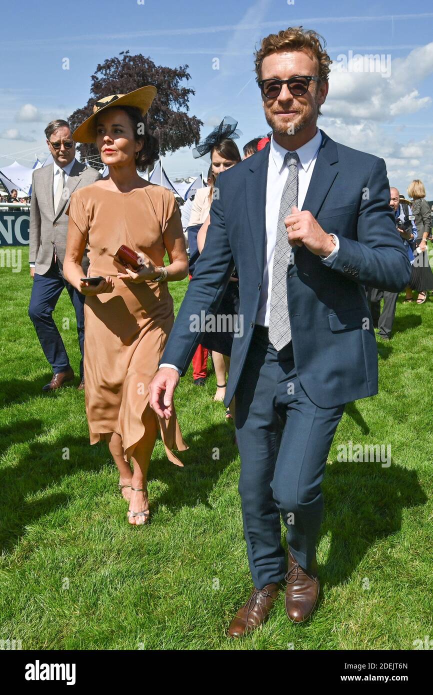 Actor Simon Baker And His Wife Rebecca Rigg Attend The Prix De Diane 19 At Hippodrome De Chantilly On June 16 19 In Chantilly France Photo By Laurent Zabulon Abacapress Com Stock Photo Alamy