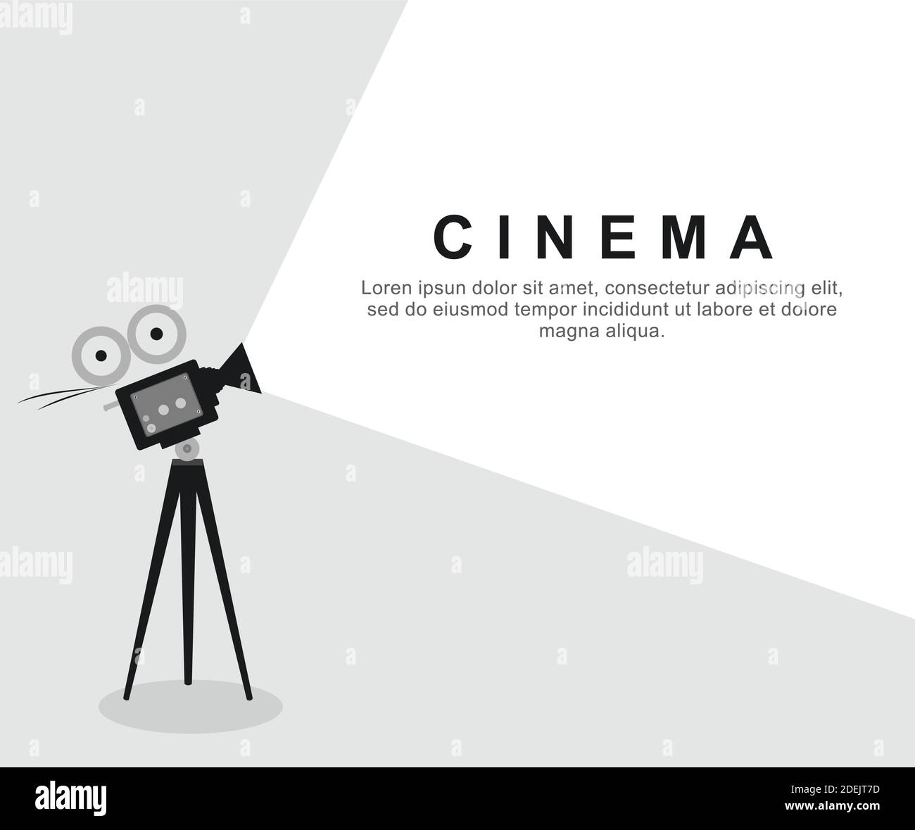 design about cinema background Stock Vector