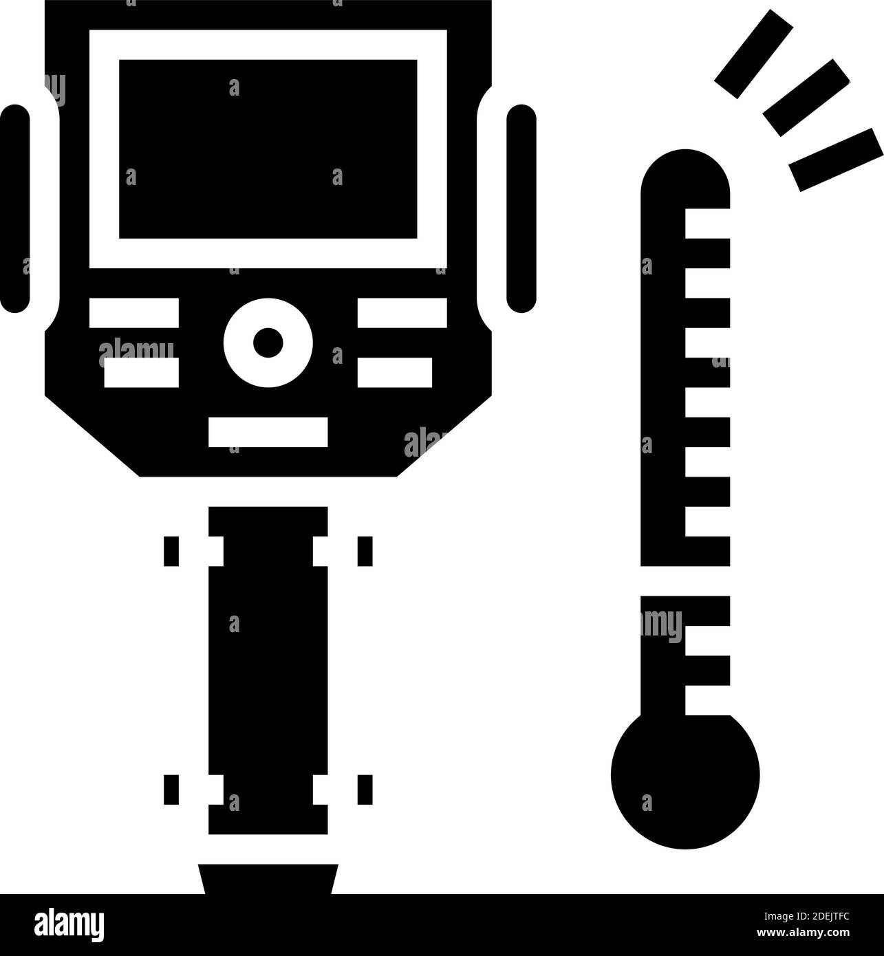 thermal imager glyph icon vector illustration Stock Vector Image & Art