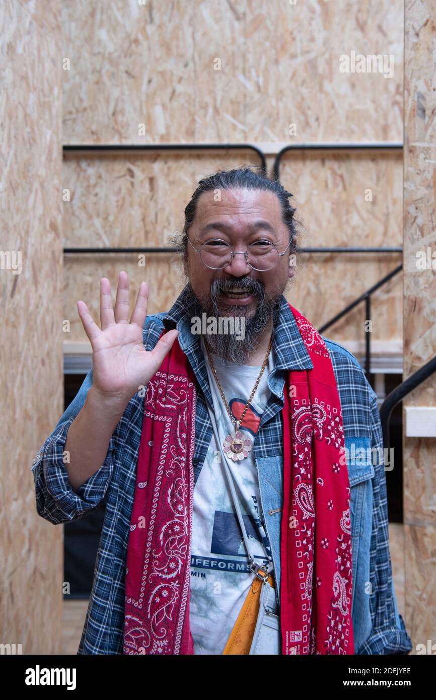 Takashi Murakami attending the Off-White Menswear Spring Summer 2020 show  as part of Paris Fashion Week in Paris, France on June 19, 2019. Photo by  Aurore Marechal/ABACAPRESS.COM Stock Photo - Alamy
