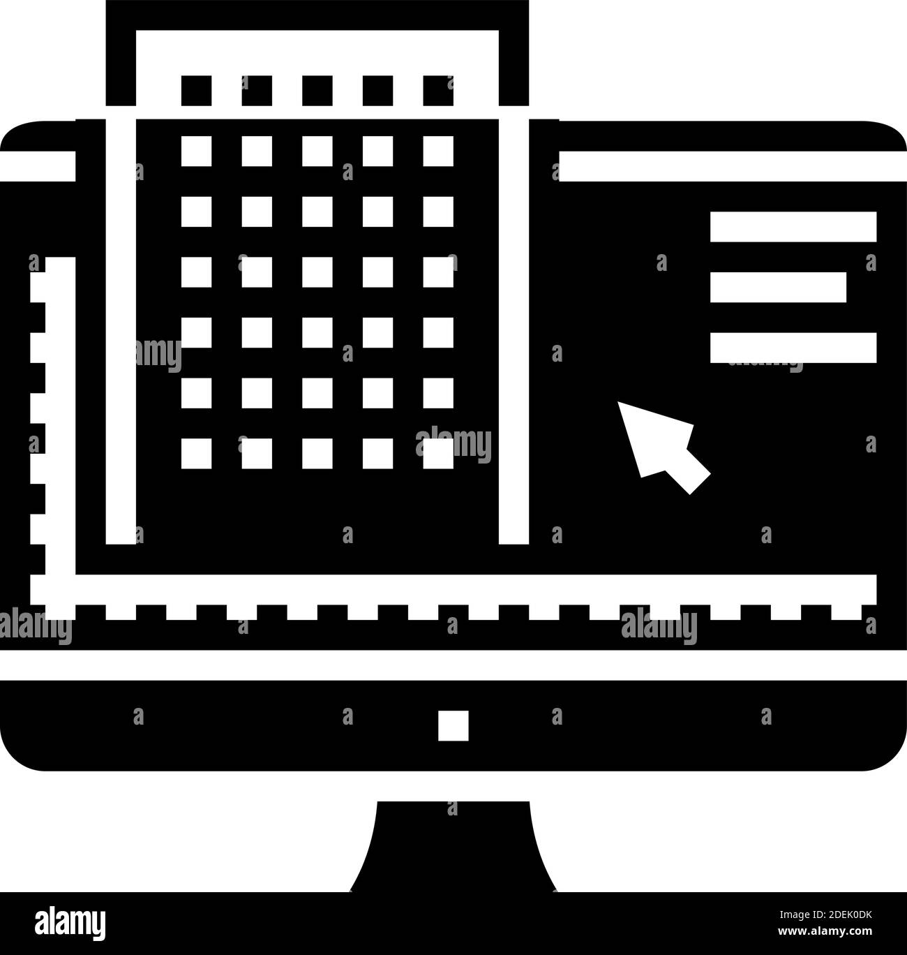 construction engineering glyph icon vector illustration Stock Vector ...