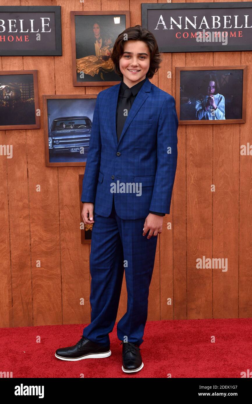 Luca Luhan attends the Annabelle Comes Home premiere on June 20, 2019 in Los Angeles, CA, USA. Photo by Lionel Hahn/ABACAPRESS.COM Stock Photo