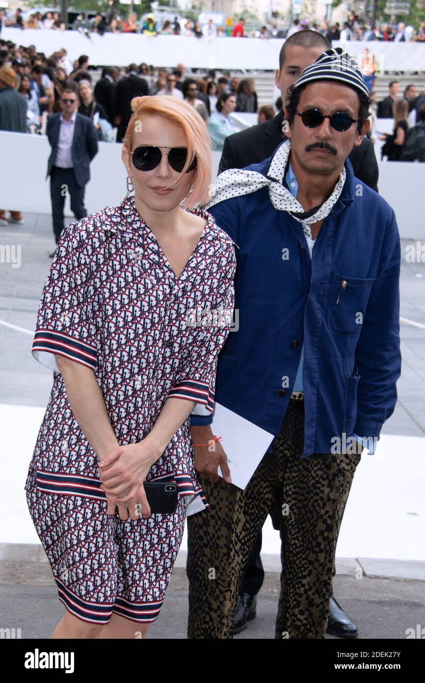 Actress Noomi Rapace and stylist Haider Ackermann attending the Dior
