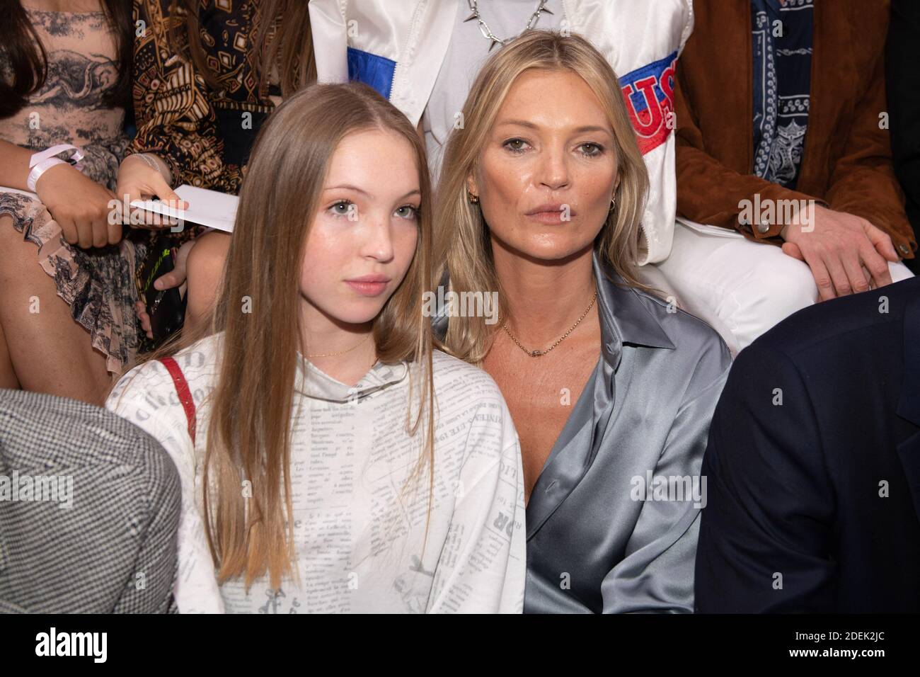Lila Grace Moss Hack and Kate Moss attend the Christian Dior Menswear