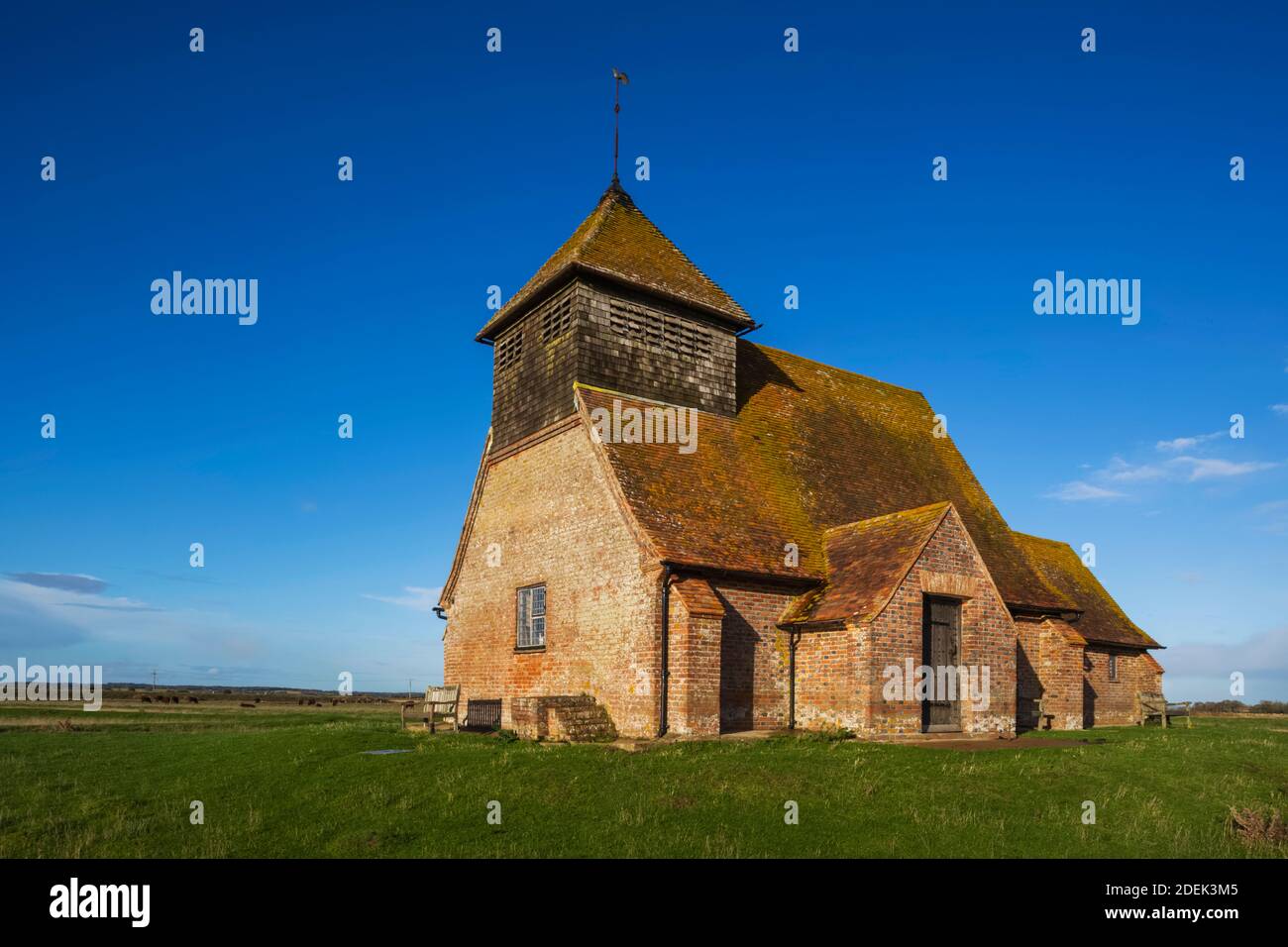 England, Kent, Romney Marsh, Fairfield, St. Thomas Becket Church Stock Photo