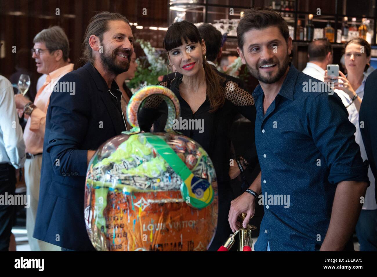 Fred Allard, Mathilda May and Christian Vadim attending the Fred Allard
