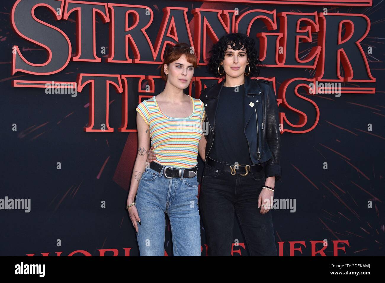 Tallulah Willis and Rumer Willis attend the premiere of Netflix's "Stranger  Things" Season 3 on June 28, 2019 in Santa Monica, CA, USA. Photo by Lionel  Hahn/ABACAPRESS.COM Stock Photo - Alamy