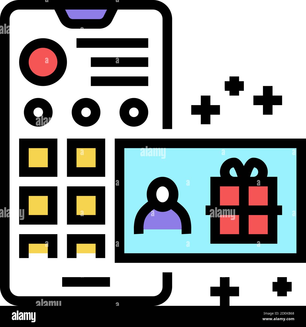 draw among subscribers color icon vector illustration Stock Vector ...