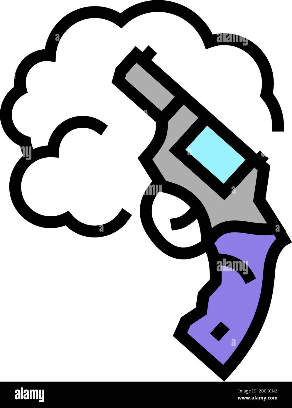 gun weapon color icon vector illustration sign Stock Vector Image & Art ...