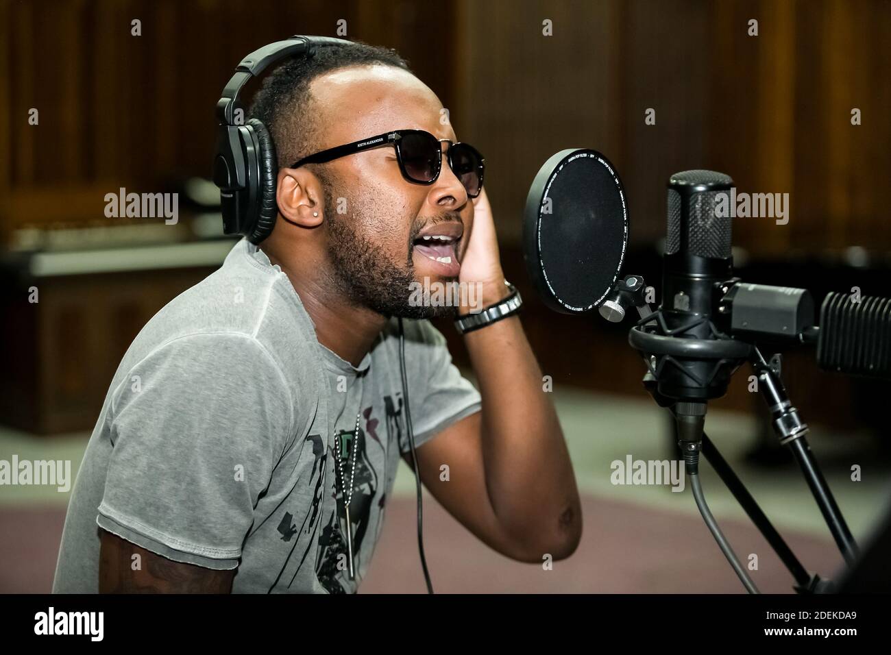 Johannesburg, South Africa February 17, 2014 African Artist Vusi