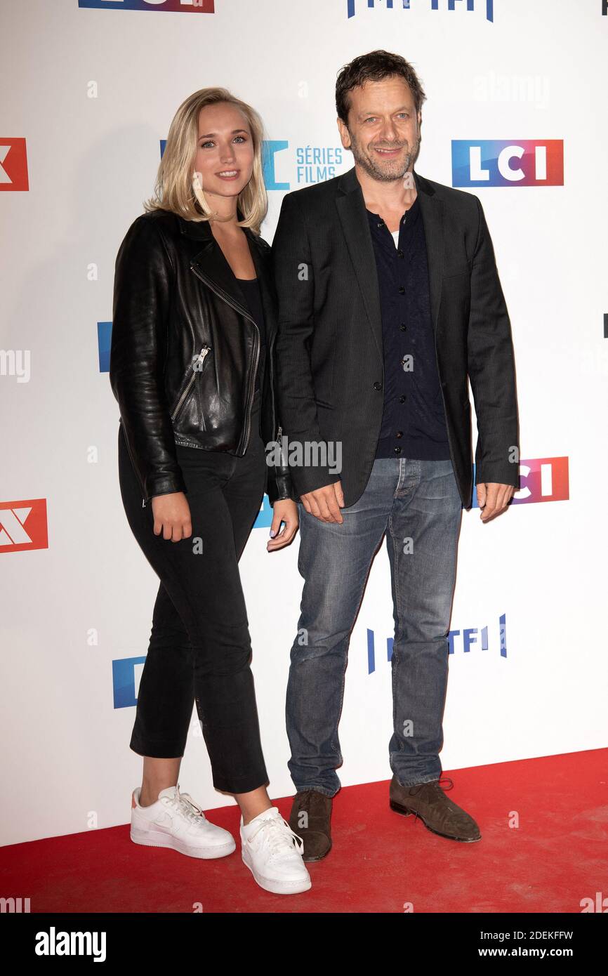 Chloe and Thomas attend the Groupe TF1 photocall at
