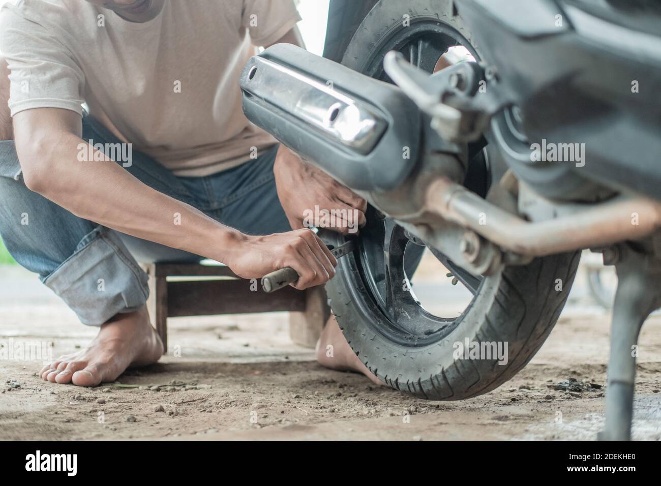 Motorcycle Tires High Resolution Stock Photography And Images Alamy