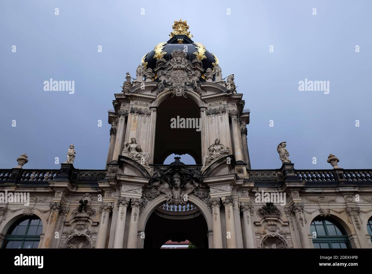 Famous Zwinger palace (Der Dresdner Zwinger) Art Gallery of Dresden, Saxony, Germany Stock Photo