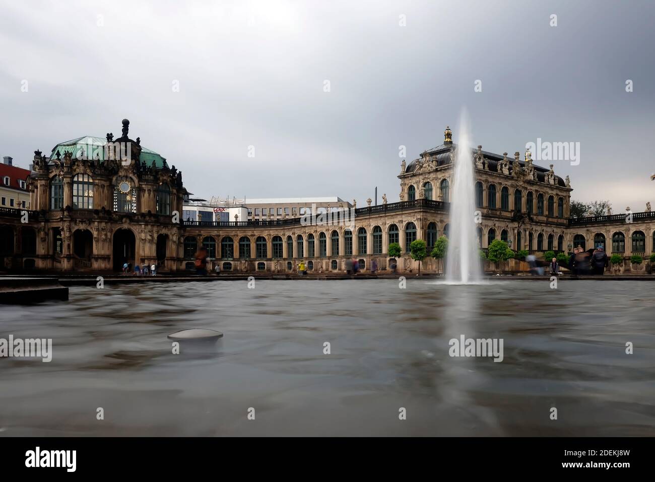 Famous Zwinger palace (Der Dresdner Zwinger) Art Gallery of Dresden, Saxony, Germany Stock Photo
